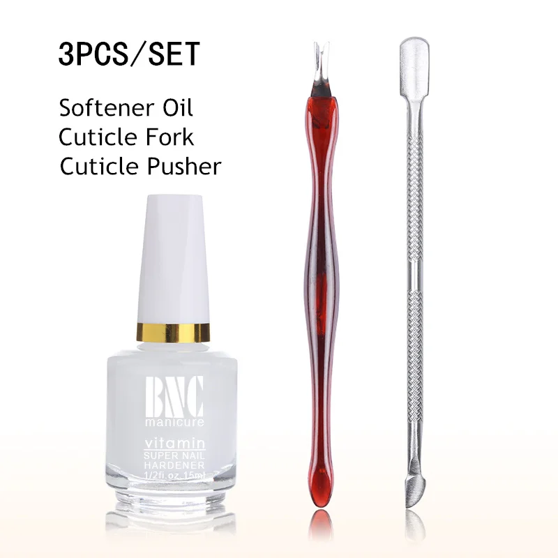 NEE JOLIE 1 Набор смягчитель кутикул лосьон питательное масло и толкатель для