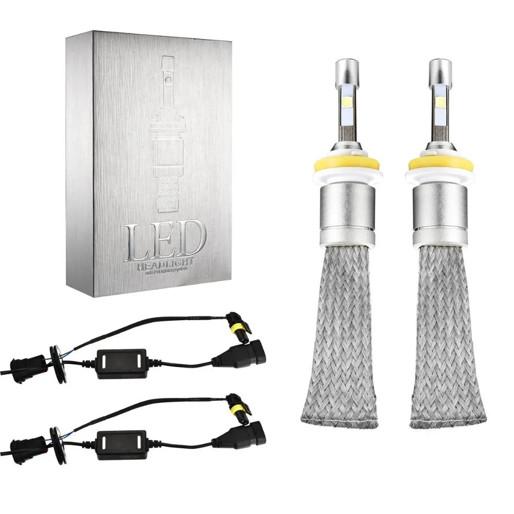 1 пара H8 H9 H11 светодиодный фар автомобиля Conversion Kit ВОГ лампа 80 Вт 9600LM H16(JP)