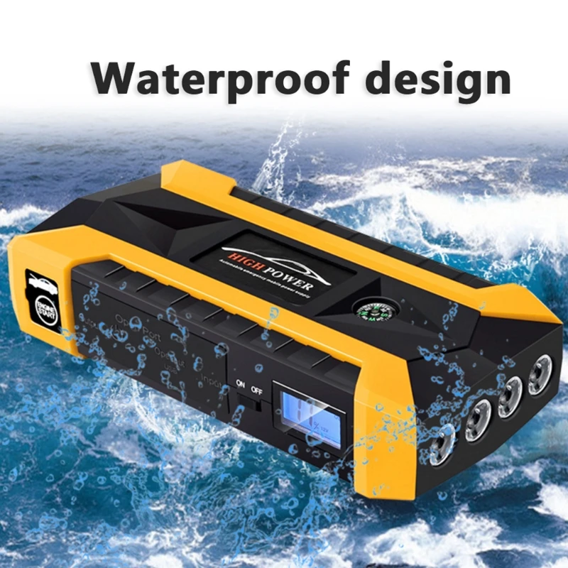 OOTDTY 89800 mAh 4 USB Портативное автомобильное пусковое устройство, КАРБЮРАТОР бустер зарядное устройство аккумулятор банк питания