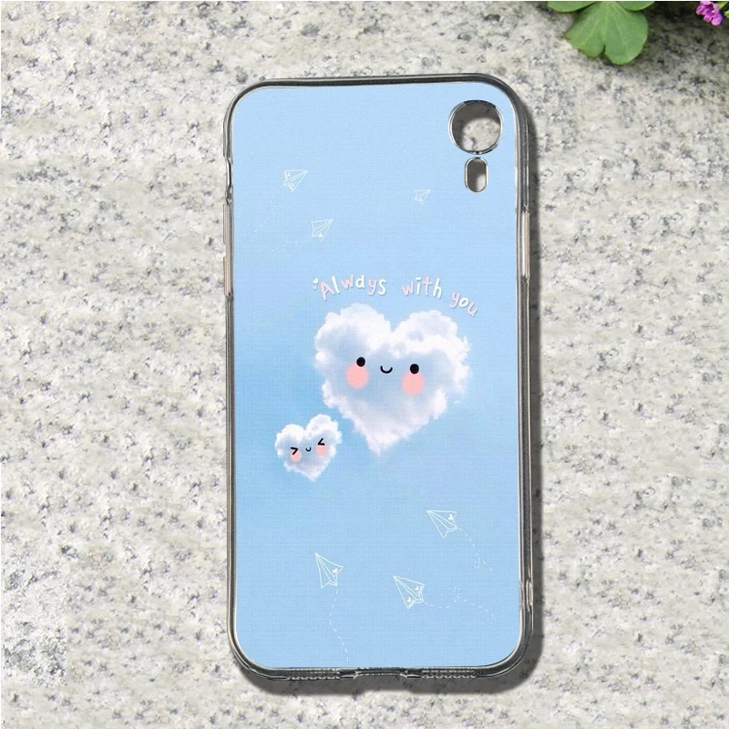 Blue sky and white clouds Soft TPU Mobile Phone for iphone 4 4S 5 5S SE 5C 6 6S 7 8 Plus X XS XR Max cover | Мобильные телефоны и