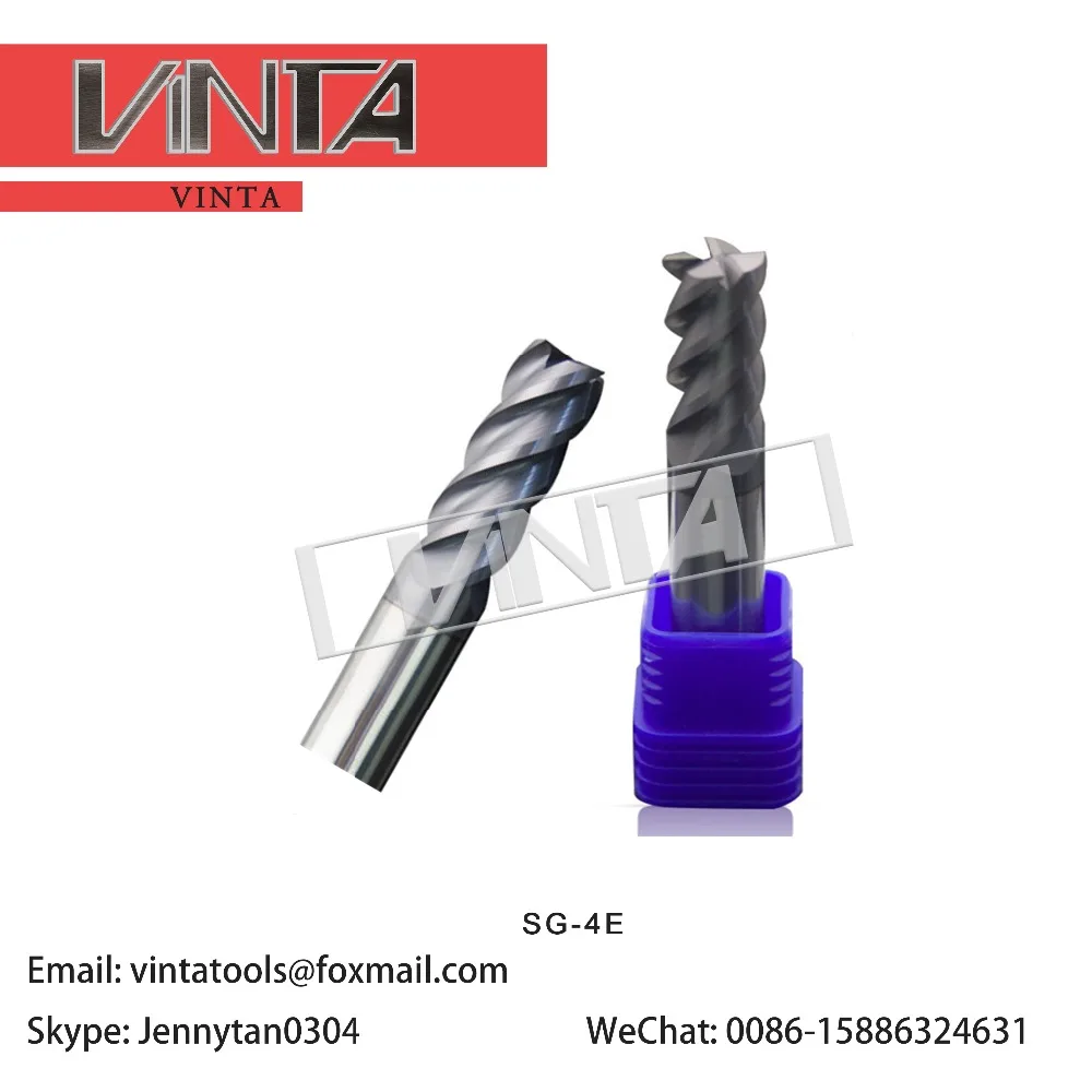 Free shipping SG-4E-D3.0 / SG-4E-D4.0 SG-4E-D5.0 SG-4E-D6.0 SG-4E-D10.0 cnc carbide cutting tool 4-flute end mill | Инструменты