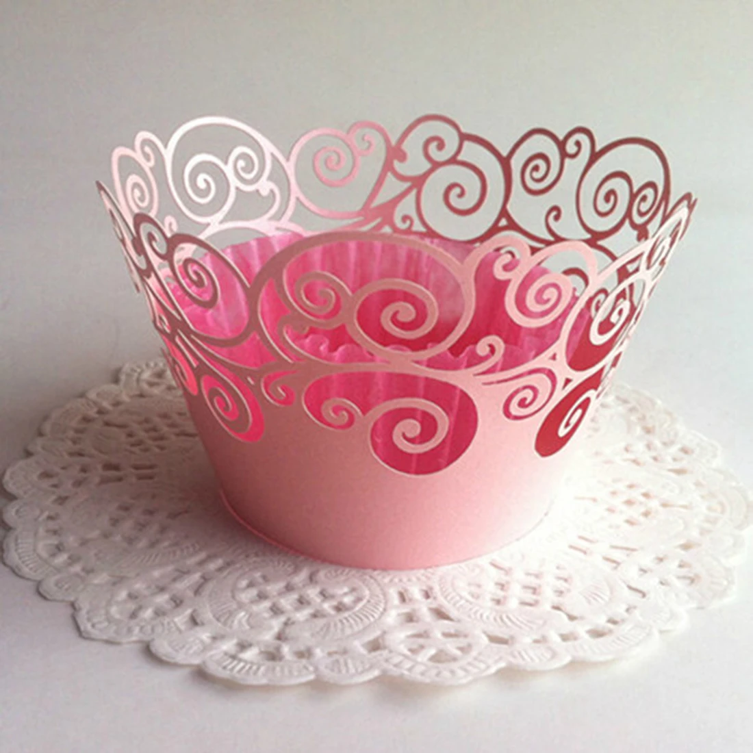 Хороший 12 шт лоза филигрань кекс лазерная резка Облака Дизайн торт бумажная