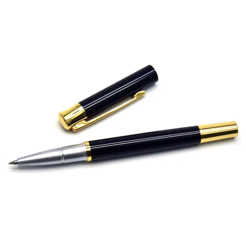 Black-black ink Guoyi A215 черная стальная металлическая гелевая ручка 0,5 мм наконечник. Обучающий канцелярские принадлежности для офиса и школы, Подарочная роскошная ручка и гостиничная пишущая шариковая ручка - Цвет: Black-black ink