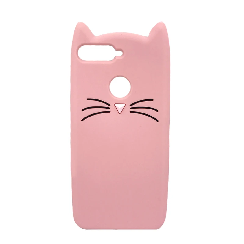 cat pink Для huawei Honor 7C Русская версия Чехол Honor 7 C милые 3D мультфильм Силиконовые телефонные чехлы для huawei Honor7C AUM-L41 5,7" - Цвет: cat pink