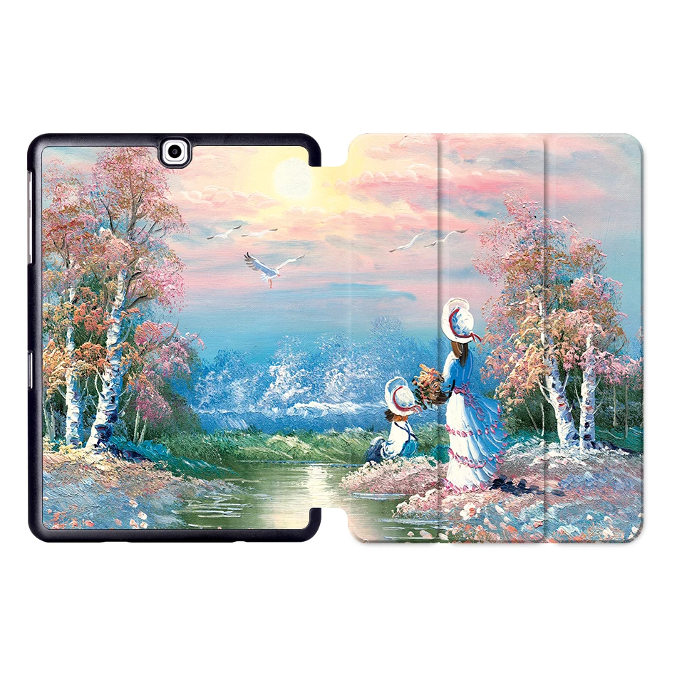 SS01 MTT чехол для samsung Galaxy S2 9,7 из искусственной кожи откидной Магнитный чехол для планшета для samsung Tab S2 9,7 дюймов SM-T810 T813 T815 T819 - Цвет: SS01
