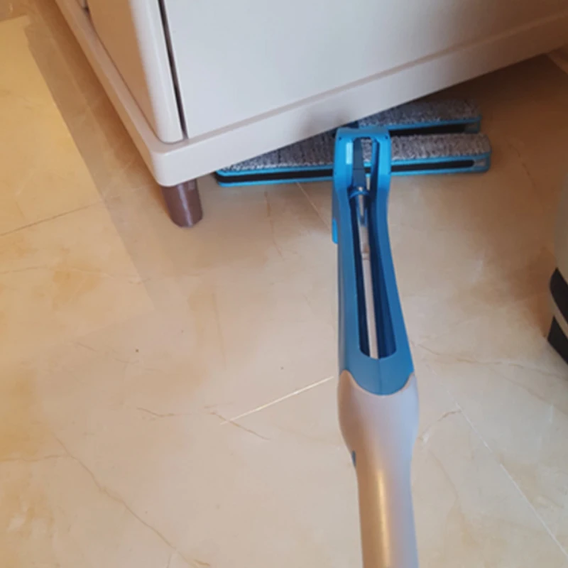 Чистящая Швабра для пола двухсторонняя 36*12*148 см синяя Бесплатная Ручная стирка