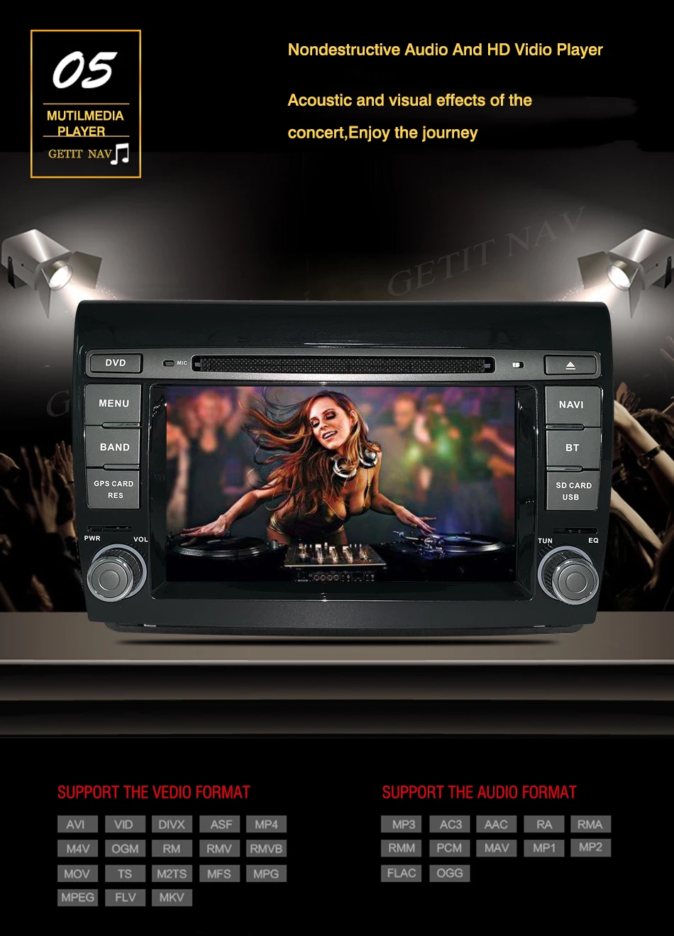 Автомобильный мультимедийный плеер Android 10 gps 2 Din стерео система для Fiat/Bravo 2007-2012 Восьмиядерный 4 ГБ ram радио am fm Wifi USB