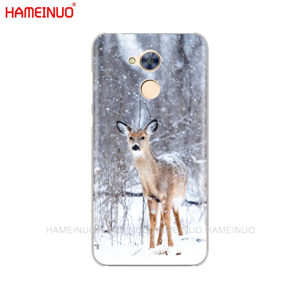 HAMEINUO милый кот собака медведь олень снег сцена животные в зимний чехол для телефона huawei Honor 10 V10 4A 5A 6A 7A 6C 6X7X8 9 LITE - Цвет: 43267