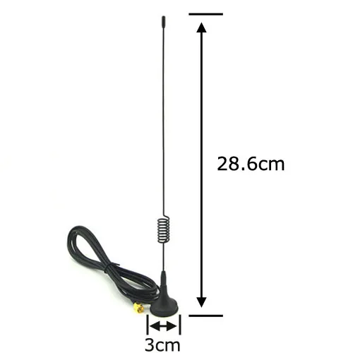 10 шт. GPRS GSM антенна 7dbi-8dbi 900/1800 МГц Магнитная база SMA разъем обжимной RG174 кабель 3 м