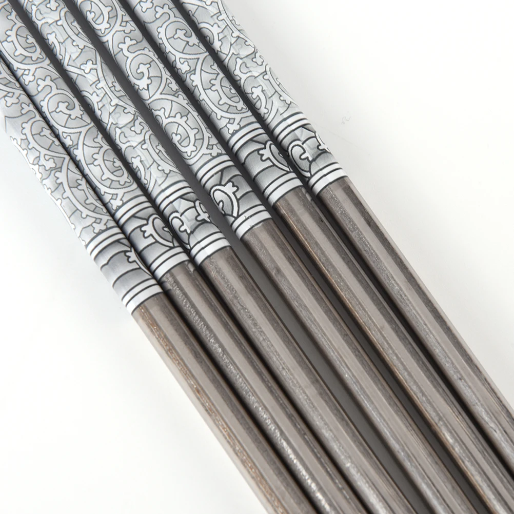 1 пара китайских винтажных фарфоровых палочек из нержавеющей стали с цветочным