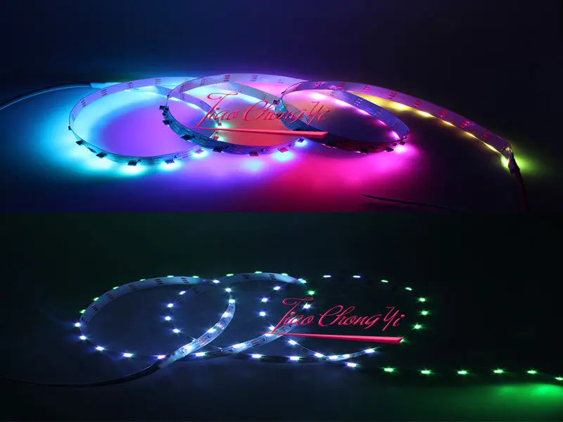 2 м 48 Светодиодный/M S Тип адресуемый WS2812 SK6812 светодиодный пиксельный RGB полосы