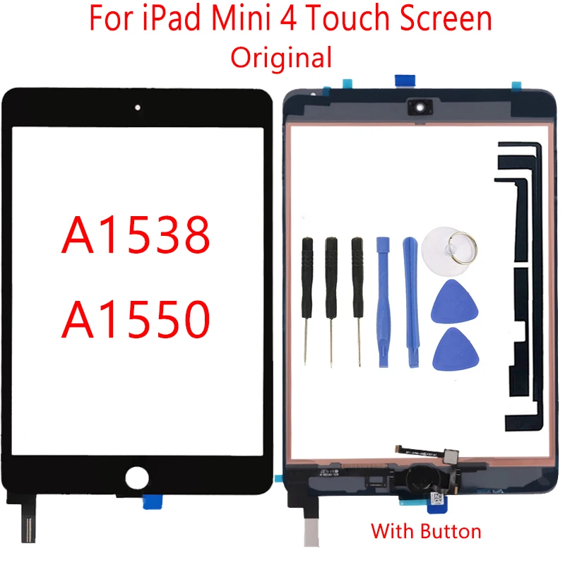 7 9 &quotоригинал для iPad mini 4 A1538 A1550 сенсорный Экран планшет Переднее стекло Панель в