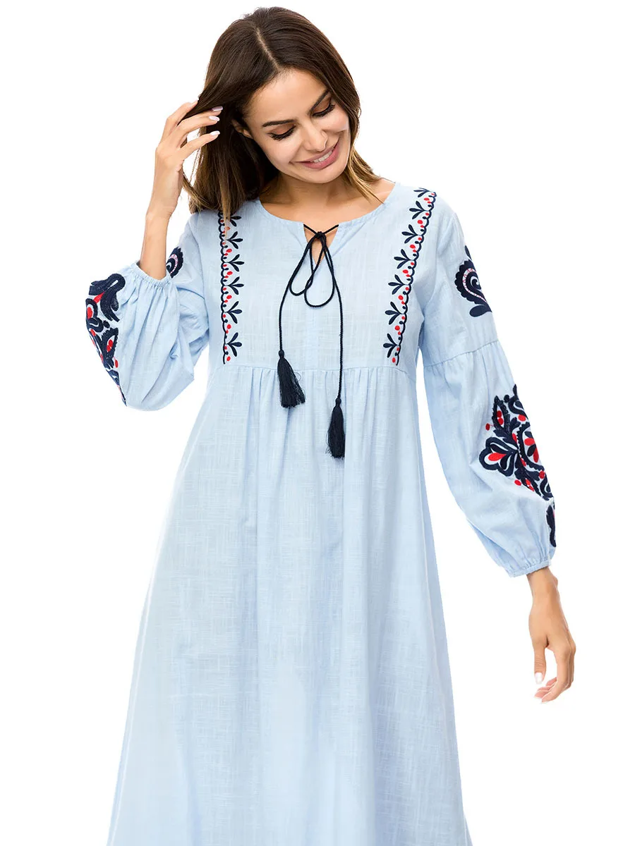 Платье женское длинное повседневное большого размера | Женская одежда