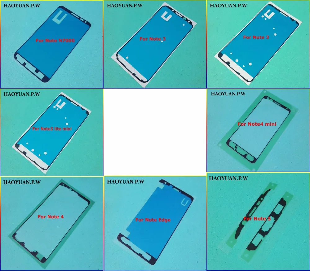 Наклейка HAOYUA N.P.W лицевая панель передней ЖК панели клейкая лента для Samsung Galaxy Note 1 2
