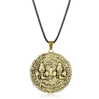 Неочаровательное ожерелье для мужчин с подвеской-монеткой в виде конца