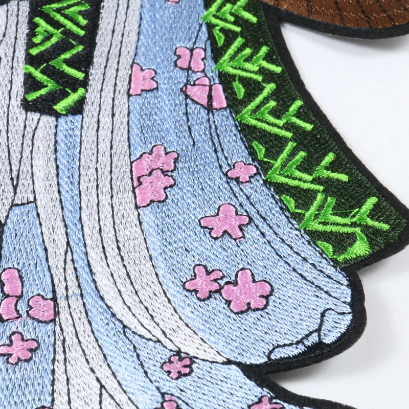 1 шт. японское кимоно гейши высокое качество вышивка патч утюг на патчи для одежды