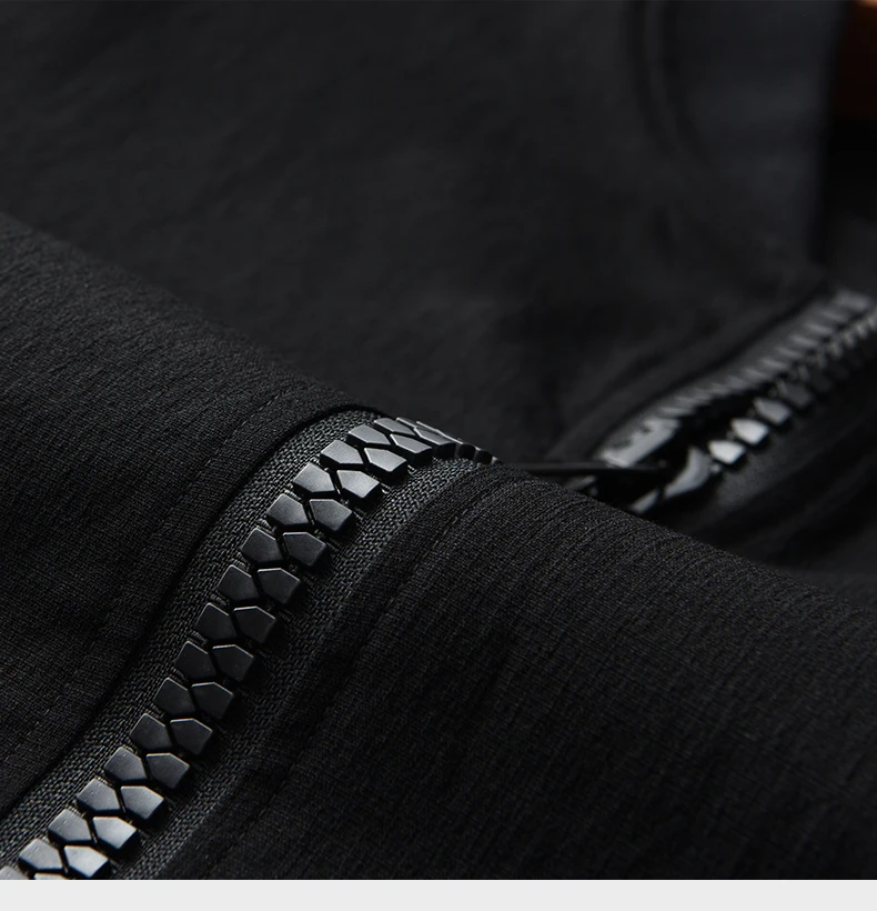 Куртка мужская с большими молниями и зубцами Minglu модная повседневная куртка