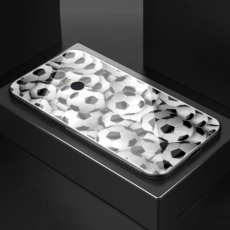 Lavaza футбол на воде горящий огонь Спорт закаленное стекло ТПУ чехол для Redmi Note 4X 5 6