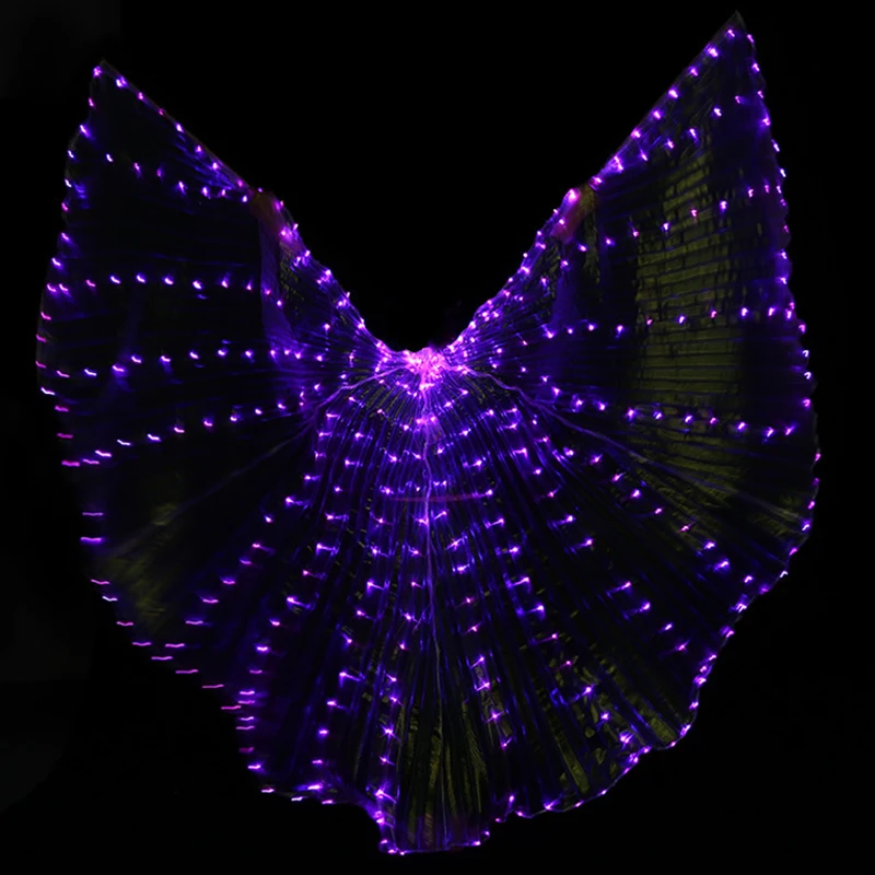 Бальный танец живота светодиодный крыльев Исиды красочные аксессуары для танцев