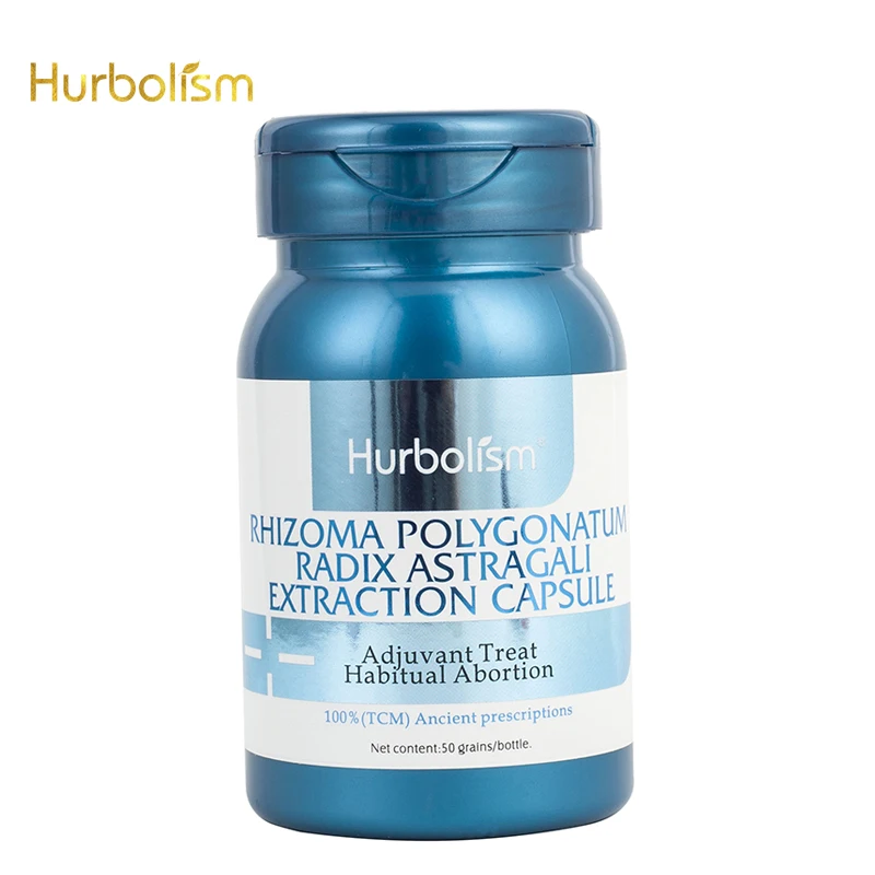 Hurbolism Rhizoma Polygonatum радикс астрагалия экстракция капсулы, регулирующее лечение привычного прерывания, живое растение экстракт, 50 шт