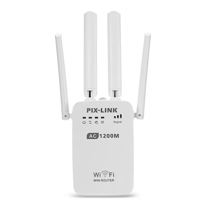 Мощный AC 1200 Мбит/с беспроводной 2,4G/5G WiFi ретранслятор с высоким коэффициентом усиления антенный мост усилитель сигнала два порта Ethernet точка доступа