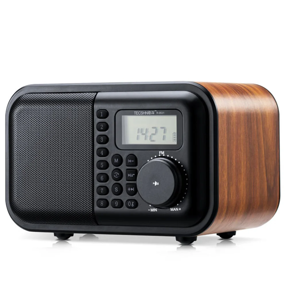 K531 беспроводной деревянный Bluetooth аудио радио USB карта динамик портативный MP3