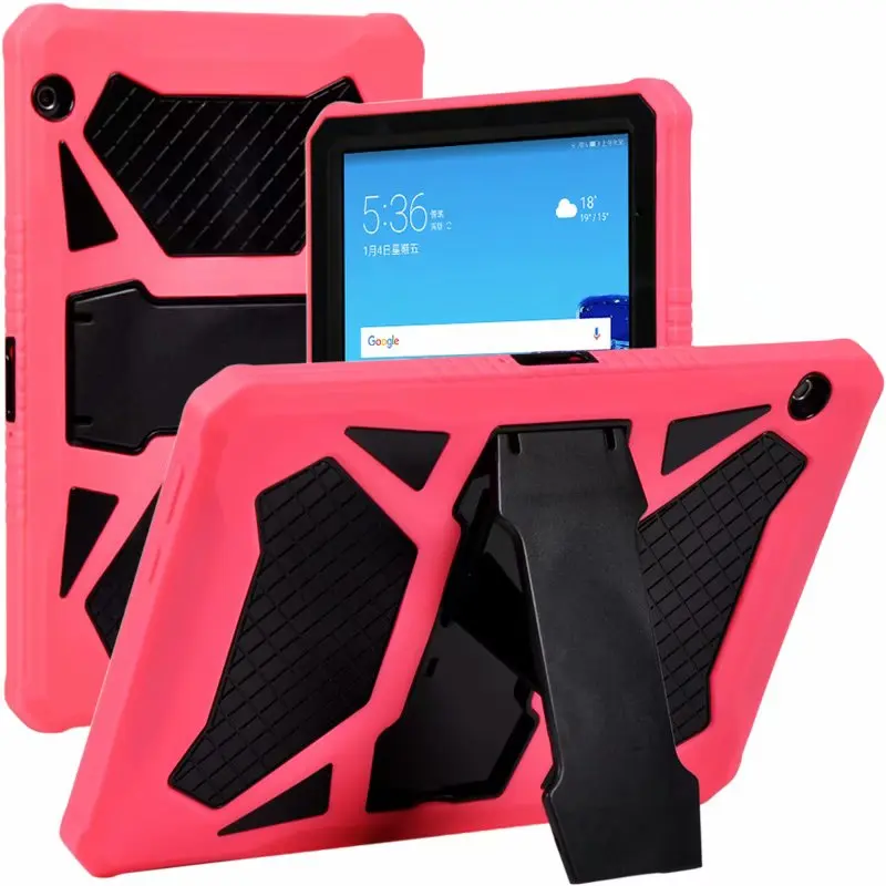 Чехол для huawei M5 Lite 10 Heavy Duty Shockpoof чехол Kickstand для huawei MediaPad M5 Lite 10 10,1 ''BAH2-W19/L09/W09+ подставка для ручек - Цвет: Цвет: желтый
