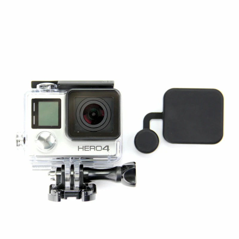 SnowHu для GoPro аксессуары Защитный Водонепроницаемый чехол силиконовый чехол для объектива для Go Pro Hero 4 3 3+ аксессуары GP118
