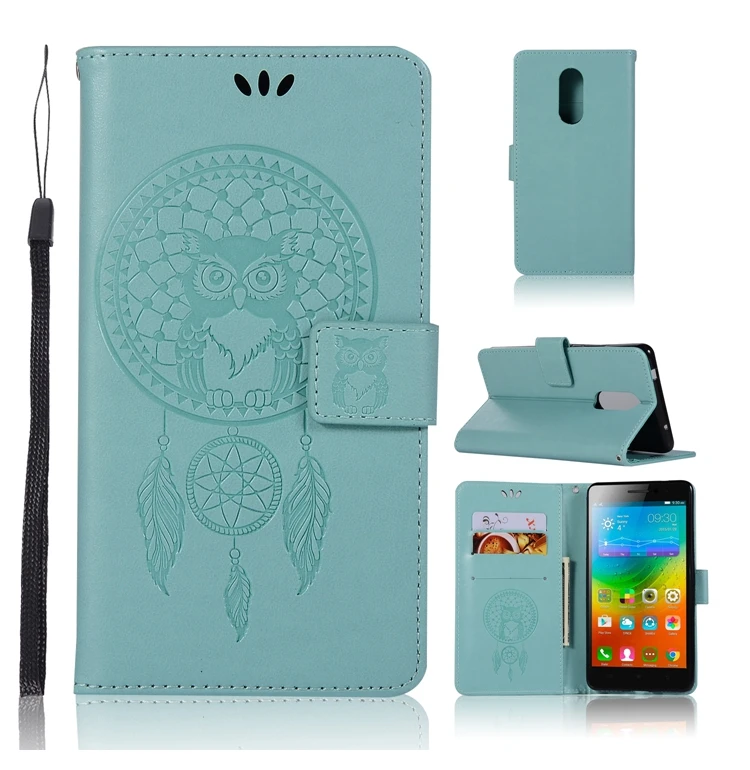 Телефон Etui для Coque lenovo K6 Note чехол Роскошные Сова кожаный бумажник откидная крышка для lenovo K6 Примечание K53a48 K6Note корпус Capinha