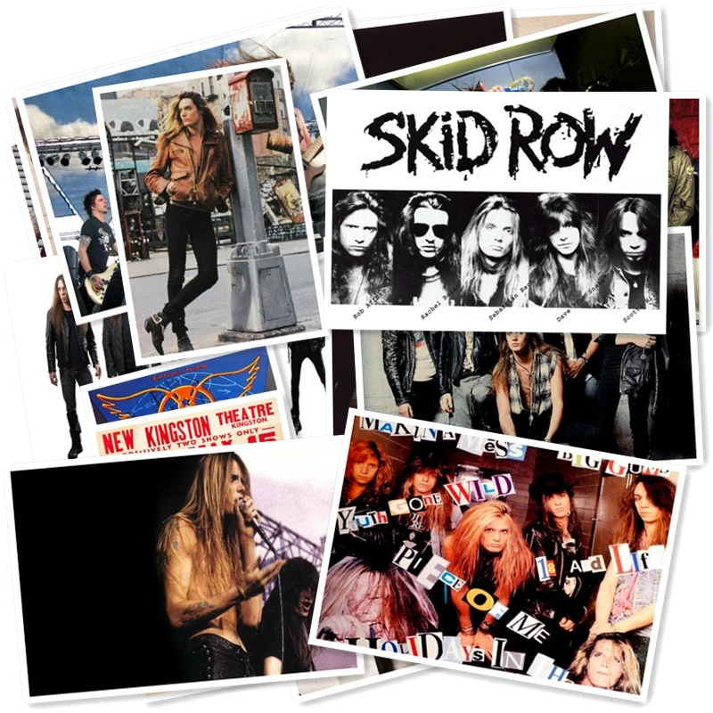 D1-18# Skid Row классический ремешок для часов серии Стикеры 20/за штуку ПВХ ноутбук Коллекция подарков домашний декор холодильник для укладки волос Смешанные Стикеры s