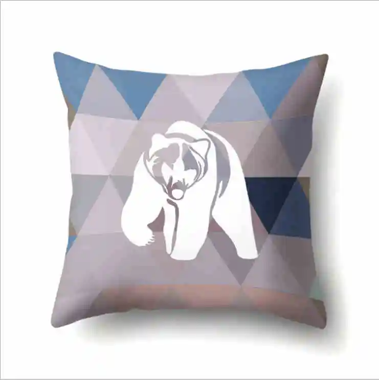 HGLEGYW Полиэстеровая наволочка для подушки Геометрическая Прямоугольная подушка