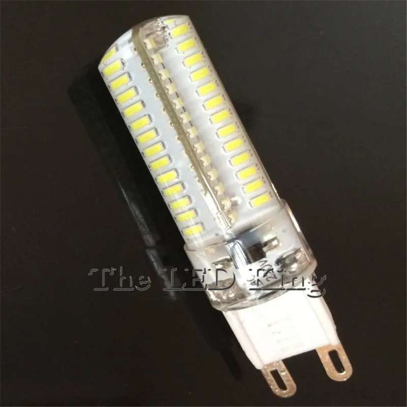 10 шт./лот 220 В/110 В Smd3014 G9 Светодиодная 9 Вт лампа-кукуруза сверхъяркая заменяемая