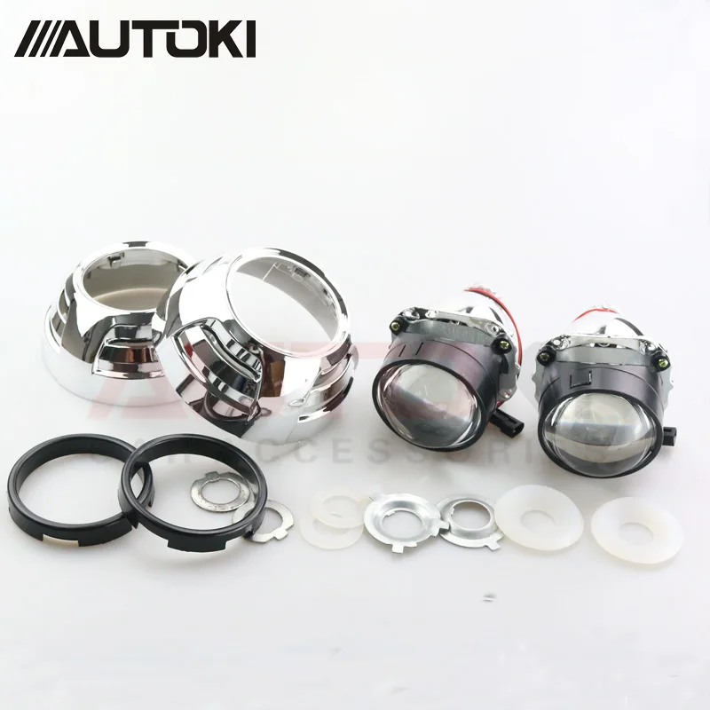 Автостайлинг Autoki 2017 обновленные автомобильные ксеноновые фары 2 5 дюйма линзы