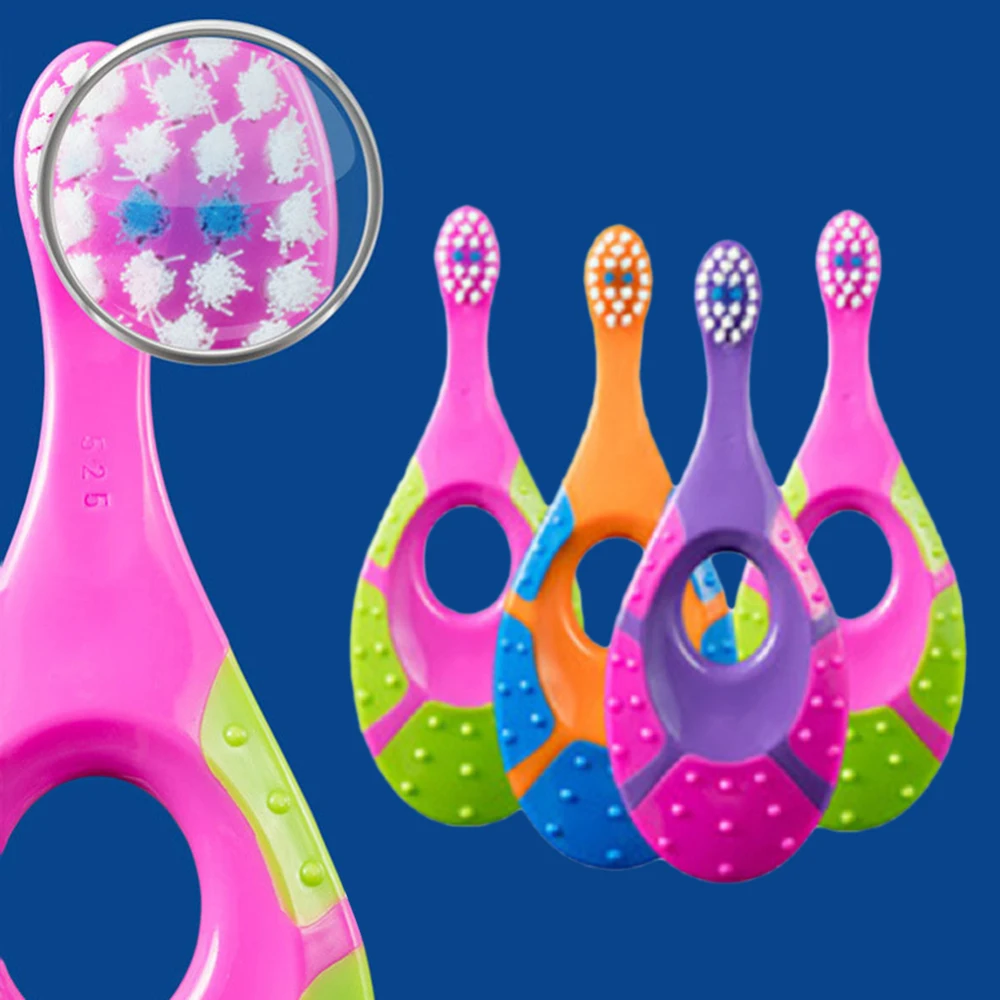 Детский комплект из 2 предметов Мягкая Щетина зубная щетка Мультфильм уход за