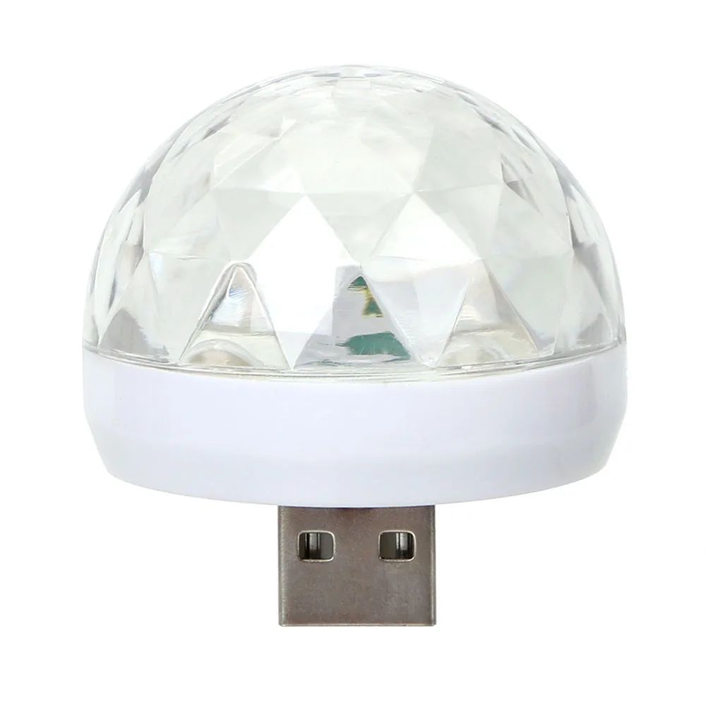 Белый YOSOLO мини USB цветной неоновый светильник изменение цвета портативный сценический фонарь светодиодный для вечеринки диско DJ сценический интерьерный светильник украшение - Название цвета: Белый