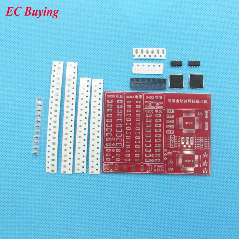 2 шт./лот SMD SMT компоненты сварочная тренировочная доска пайка навыки обучение