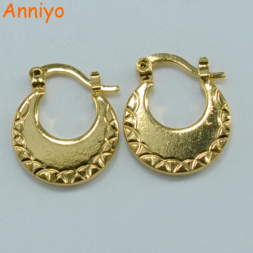 Anniyo 1 99 $ оптовые серьги для детей ювелирные изделия золотого цвета маленькие
