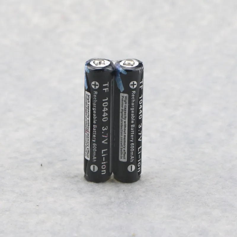 2 шт. 3 7 V 600mAh TrustFire 10440 литий ионная аккумуляторная батарея AAA Batteria с PCB защитой