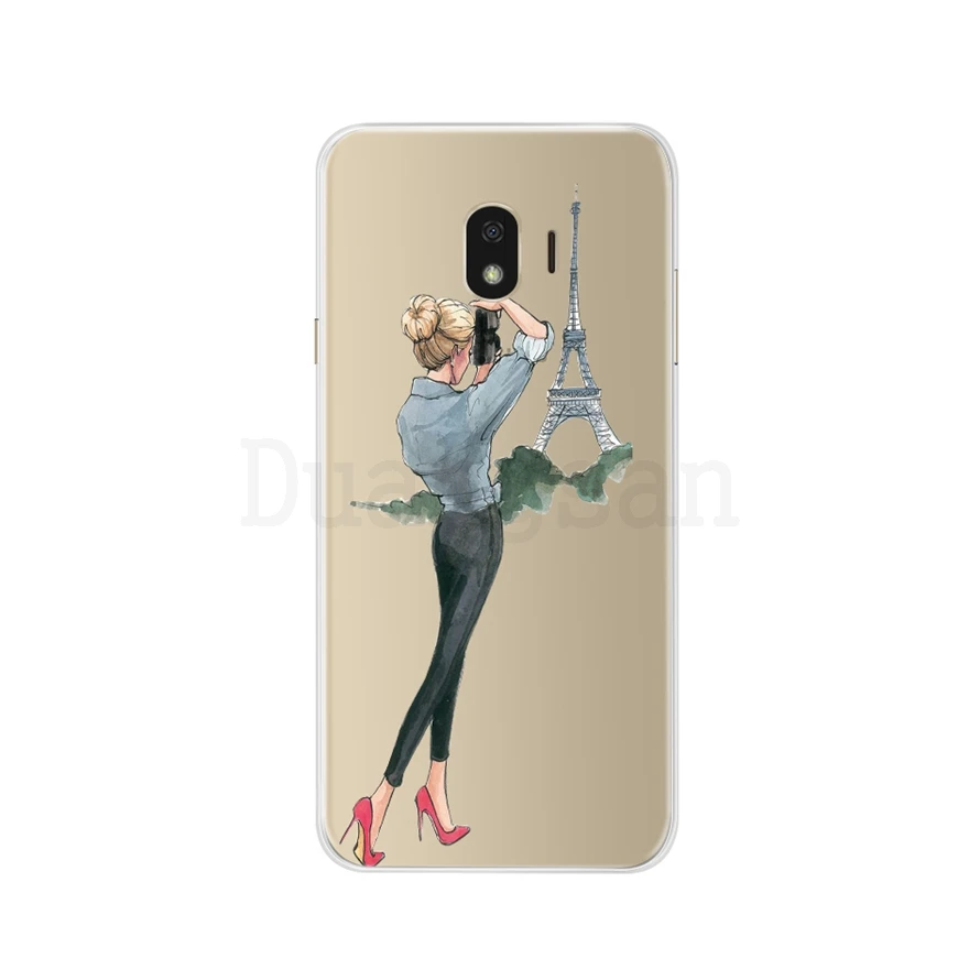 Цвет: желтый Чехол для samsung Galaxy J4 sm-j400f TPU Мягкий силиконовый милый чехол для телефона для samsung Galaxy J4 Plus J415 Hoesje - Цвет: Цвет: желтый