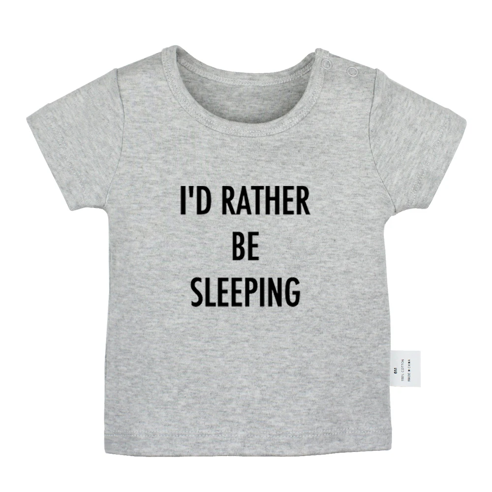 Забавные футболки для новорожденных с надписью keep Quotes I ɽ pret be sleeping gray