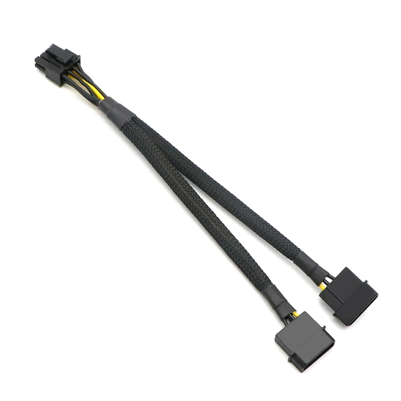 20 см двойной IDE Molex 4Pin к PCI-E/ GPU 8Pin (6 + 2Pin) кабель адаптера питания. | Компьютеры и офис