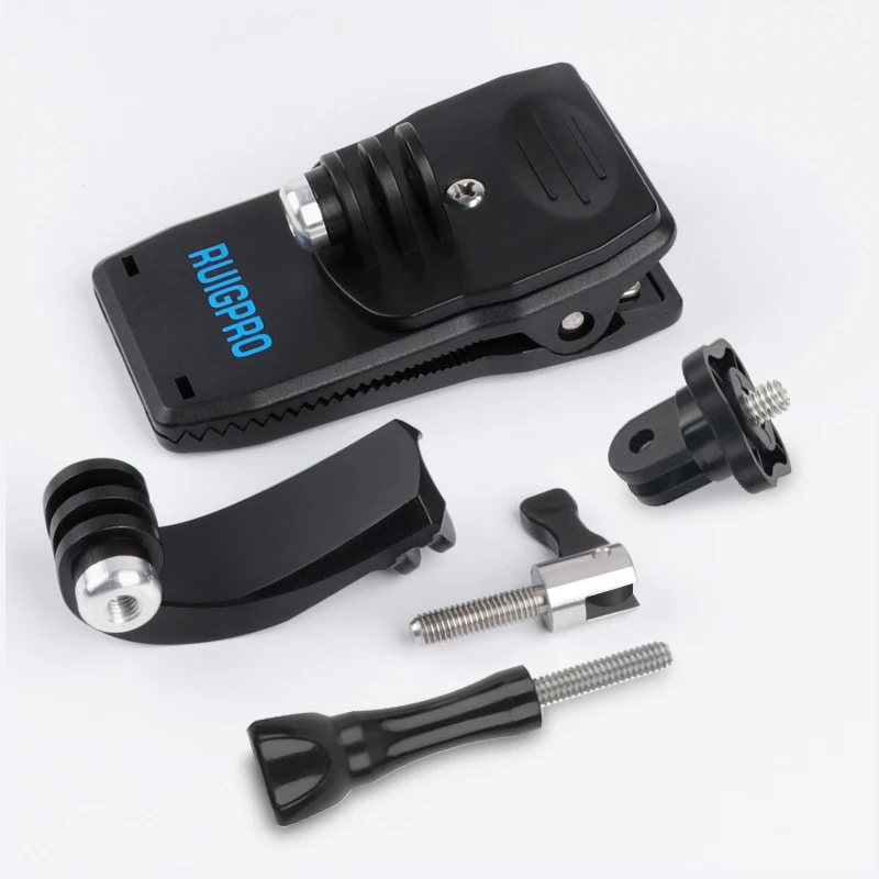 New Backpack Clip Clamp 360 Degree Rotary Fixed Mount bracket For Gopro Hero 7 6 5 DJI OSMO action Sports Camera Accessories