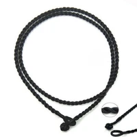 100pcslot 2mm black 18 silk cord twist thread necklace fit european charms beadspendant jewelry accessories