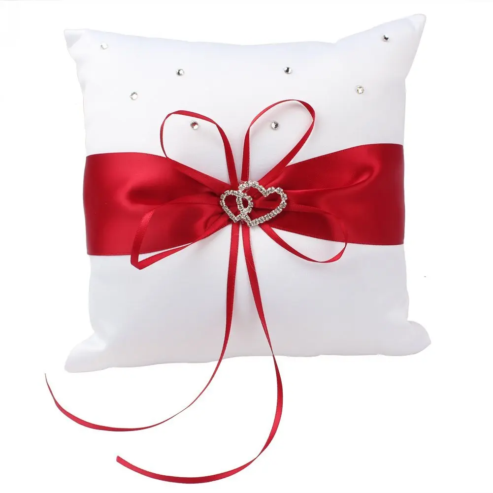 Simple Basket Pillow Set Bowknot Flower Girls Baskets And Ring Pillows Suit For Wedding Decoration Accessories Party Supplies A | Дом и сад