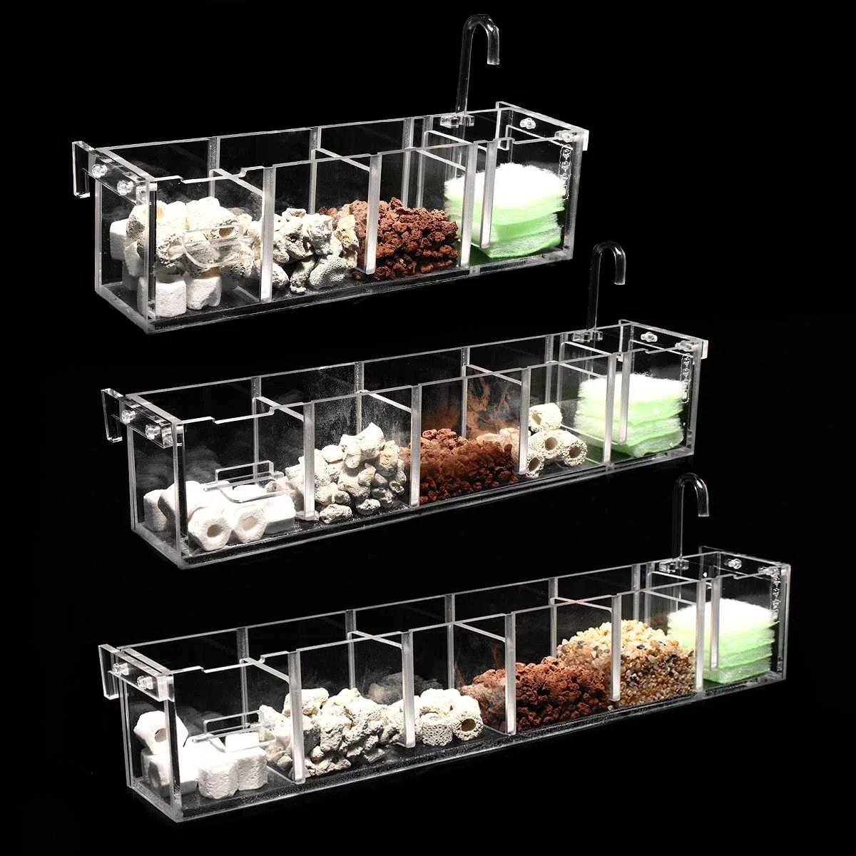 Аквариумный фильтр с 2-6 ячейками акриловый Внешний подвесной очиститель воды