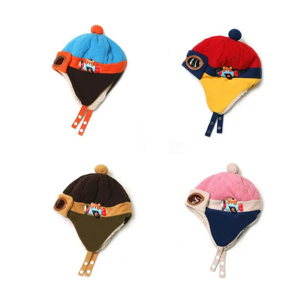 2019 новая детская вязаная Шапочка Зимний теплый вязанный головной убор для детей