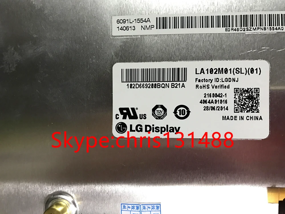 Оригинальный светодиодный ЖК-дисплей LA102M01(SL)(01) с диагональю экрана 10 2 дюйма для