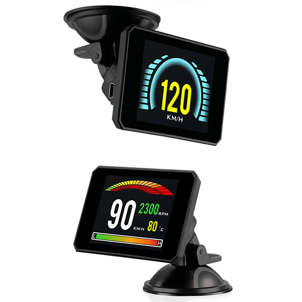 OBDSPACE P16 HUD OBD2 бортовой компьютер умный дисплей Спидометр Температура масла расход топлива OBDII диагностический инструмент
