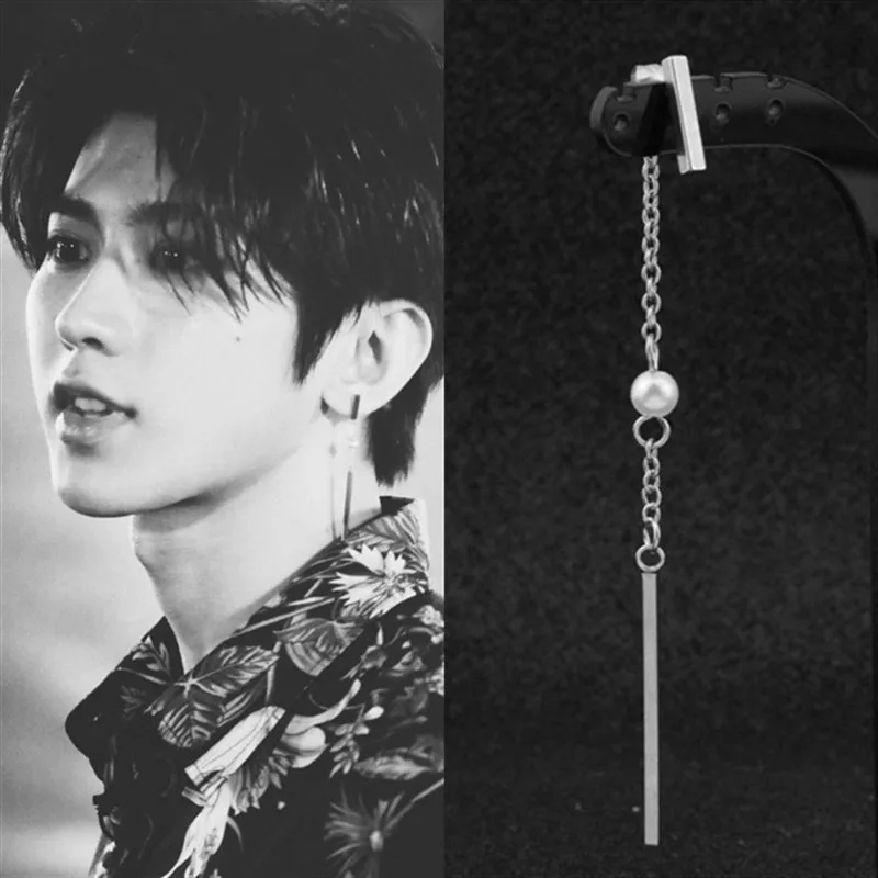 Серьги-гвоздики JIN SUGA Jimin в стиле панк/кпоп 1 шт. корейские жемчужные серьги ДНК для