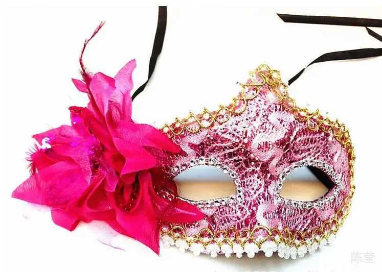 Боковые цветы принцесса маскарадные маски маска для вечерние модная женская на